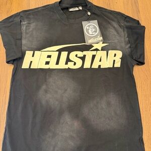 Hellstar Men's Black Short-Sleeve Logo Tee